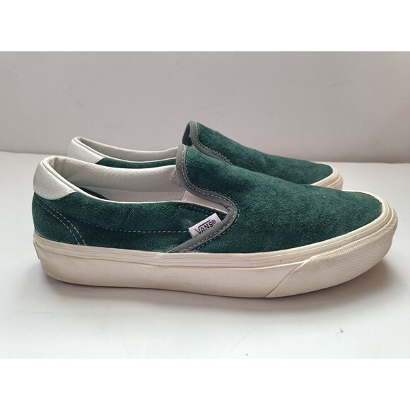 Vans Slip-On 59 Pig Suede sneakers Green Men's 8 Women's 9.5 - Picture 9 of 10